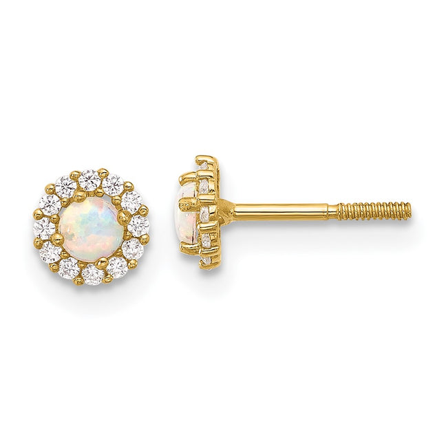 14k Yellow Gold Earrings Style YE2134 - Classique Jewelry Inc.