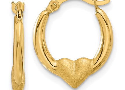 14K gold hoop earrings