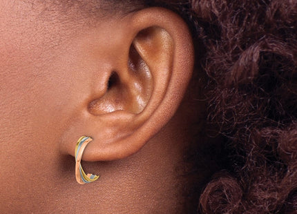 14k Tri-Color Earrings Style YE2145 - Classique Jewelry Inc.