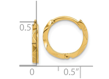 14k Yellow Gold Earrings Style YE2147 - Classique Jewelry Inc.