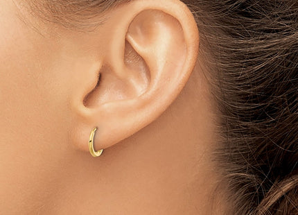 14K gold hoop earrings, another view
