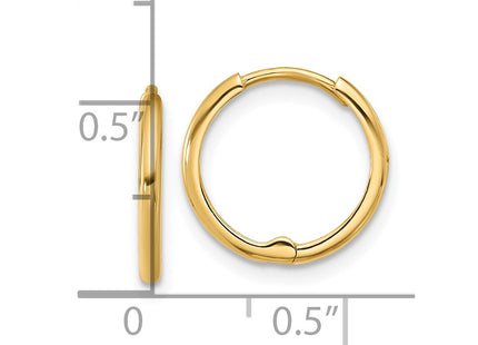 14k Yellow Gold Earrings Style YE2154 - Classique Jewelry Inc.