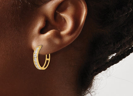 14k Yellow Gold Earrings Style YE2156 - Classique Jewelry Inc.