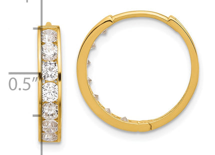 14k Yellow Gold Earrings Style YE2156 - Classique Jewelry Inc.