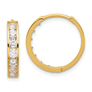 14k Yellow Gold Earrings Style YE2156 - Classique Jewelry Inc.