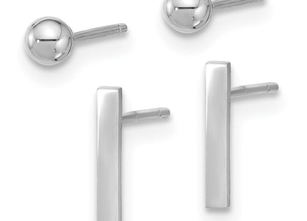 14k White Gold Earrings Style YE2160W - Classique Jewelry Inc.