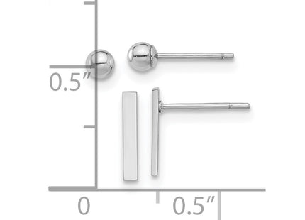 14k White Gold Earrings Style YE2160W - Classique Jewelry Inc.