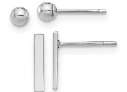 14k White Gold Earrings Style YE2160W - Classique Jewelry Inc.