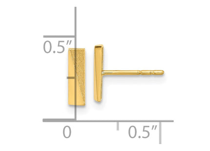 14k Yellow Gold Earrings Style YE2161 - Classique Jewelry Inc.