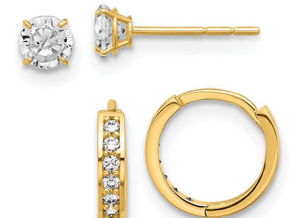 14k Yellow Gold Earrings Style YE2163SET - Classique Jewelry Inc.