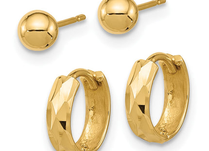 14k Yellow Gold Jewelry Style YE2168SET - Classique Jewelry Inc.