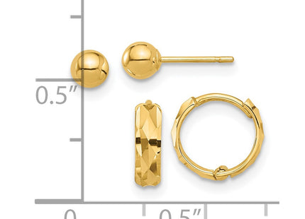 14k Yellow Gold Jewelry Style YE2168SET - Classique Jewelry Inc.