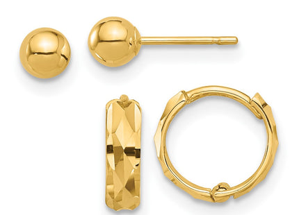 14k Yellow Gold Jewelry Style YE2168SET - Classique Jewelry Inc.