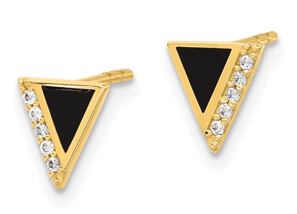 14k Yellow Gold Earrings Style YE2170 - Classique Jewelry Inc.