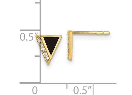 14k Yellow Gold Earrings Style YE2170 - Classique Jewelry Inc.