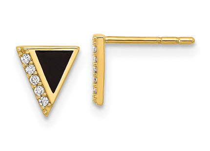 14k Yellow Gold Earrings Style YE2170 - Classique Jewelry Inc.