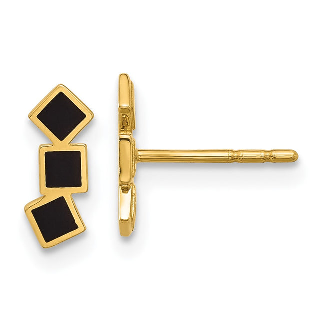 14k Yellow Gold Earrings Style YE2171 - Classique Jewelry Inc.