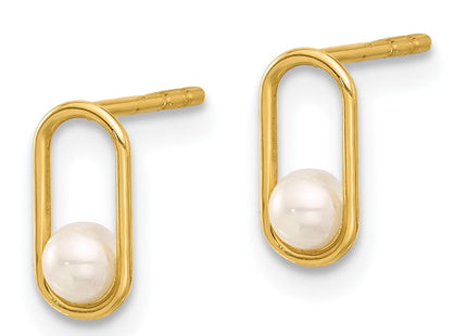 14k Yellow Gold Earrings Style YE2172 - Classique Jewelry Inc.