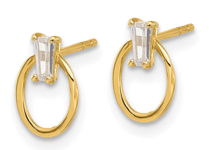 14k Yellow Gold Earrings Style YE2173 - Classique Jewelry Inc.