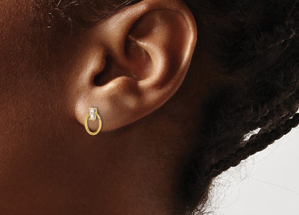 14k Yellow Gold Earrings Style YE2173 - Classique Jewelry Inc.