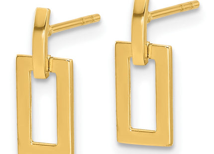 14k Yellow Gold Earrings Style YE2174 - Classique Jewelry Inc.