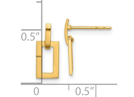 14k Yellow Gold Earrings Style YE2174 - Classique Jewelry Inc.