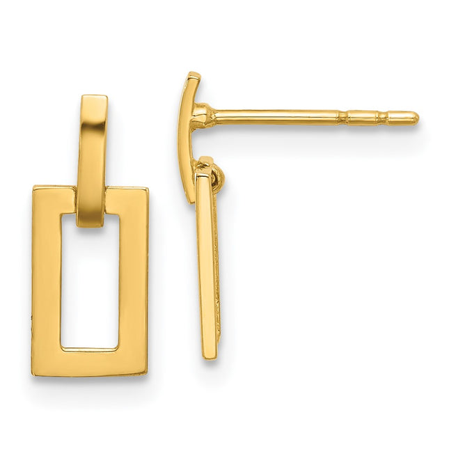 14k Yellow Gold Earrings Style YE2174 - Classique Jewelry Inc.