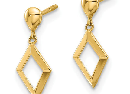 14k Yellow Gold Earrings Style YE2175 - Classique Jewelry Inc.
