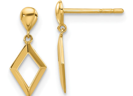 14k Yellow Gold Earrings Style YE2175 - Classique Jewelry Inc.
