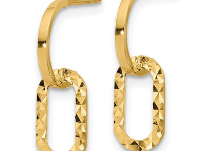 14k Yellow Gold Earrings Style YE2176 - Classique Jewelry Inc.