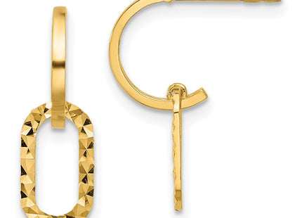 14k Yellow Gold Earrings Style YE2176 - Classique Jewelry Inc.