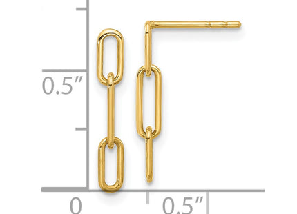 14k Yellow Gold Earrings Style YE2177 - Classique Jewelry Inc.