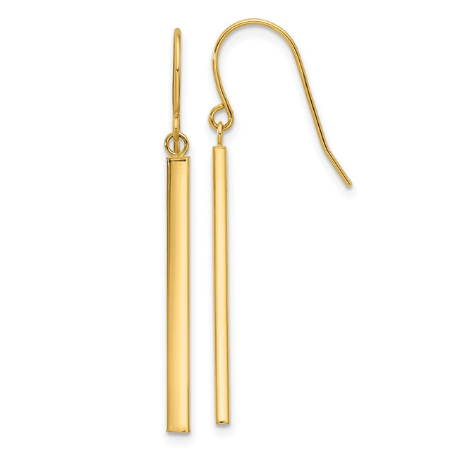 14k Yellow Gold Earrings Style YE2178 - Classique Jewelry Inc.
