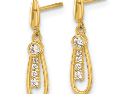 14k Yellow Gold Earrings Style YE2179 - Classique Jewelry Inc.