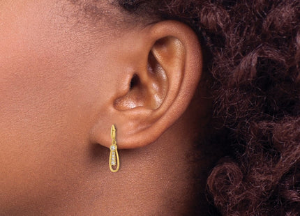 14k Yellow Gold Earrings Style YE2179 - Classique Jewelry Inc.