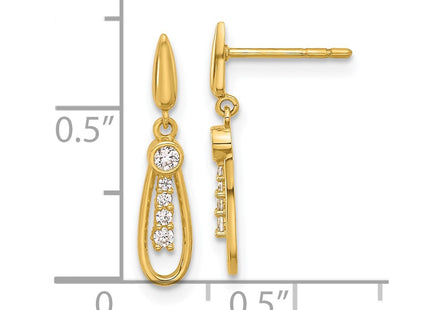 14k Yellow Gold Earrings Style YE2179 - Classique Jewelry Inc.