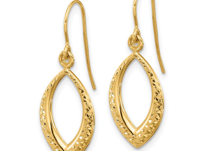 14k Yellow Gold Earrings Style YE2180 - Classique Jewelry Inc.