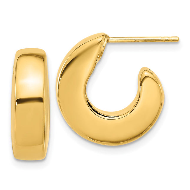 14k Yellow Gold Earrings Style YE2186 - Classique Jewelry Inc.
