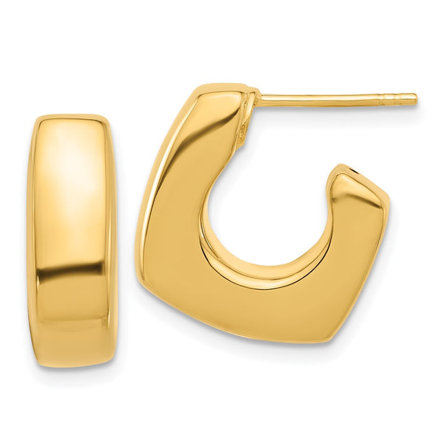 14k Yellow Gold Earrings Style YE2187 - Classique Jewelry Inc.