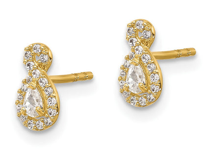 14k Yellow Gold Earrings Style YE2188 - Classique Jewelry Inc.