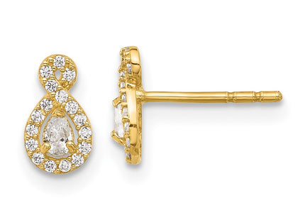 14k Yellow Gold Earrings Style YE2188 - Classique Jewelry Inc.