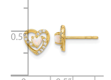 14k Yellow Gold Earrings Style YE2192 - Classique Jewelry Inc.