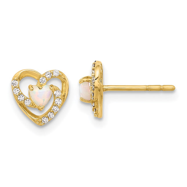 14k Yellow Gold Earrings Style YE2192 - Classique Jewelry Inc.