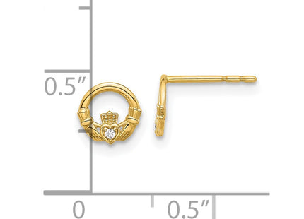 14k Yellow Gold Earrings Style YE2201 - Classique Jewelry Inc.