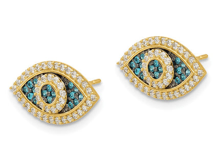 14k Yellow Gold Earrings Style YE2203 - Classique Jewelry Inc.