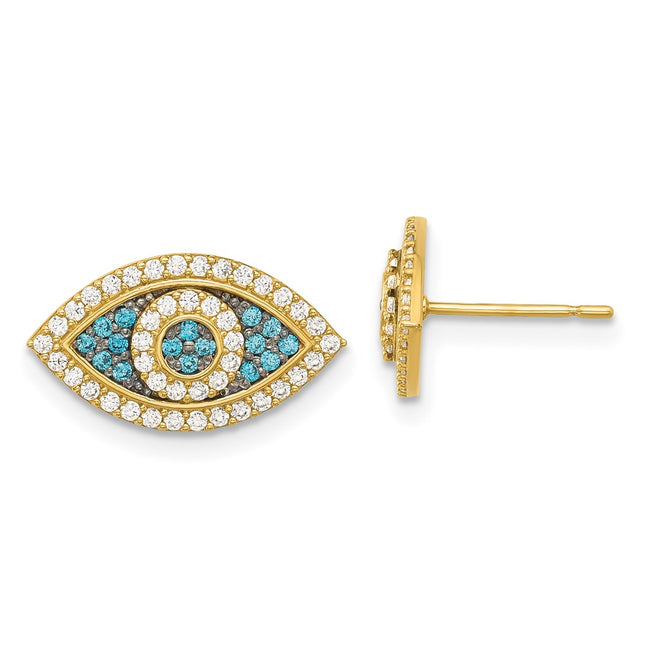 14k Yellow Gold Earrings Style YE2203 - Classique Jewelry Inc.