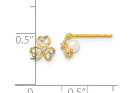 14k Yellow Gold Earrings Style YE2205 - Classique Jewelry Inc.