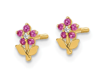 14k Yellow Gold Earrings Style YE2207 - Classique Jewelry Inc.