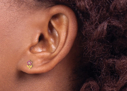 14k Yellow Gold Earrings Style YE2207 - Classique Jewelry Inc.