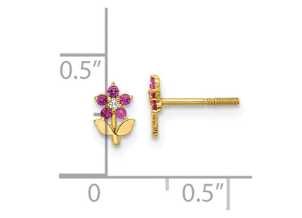 14k Yellow Gold Earrings Style YE2207 - Classique Jewelry Inc.